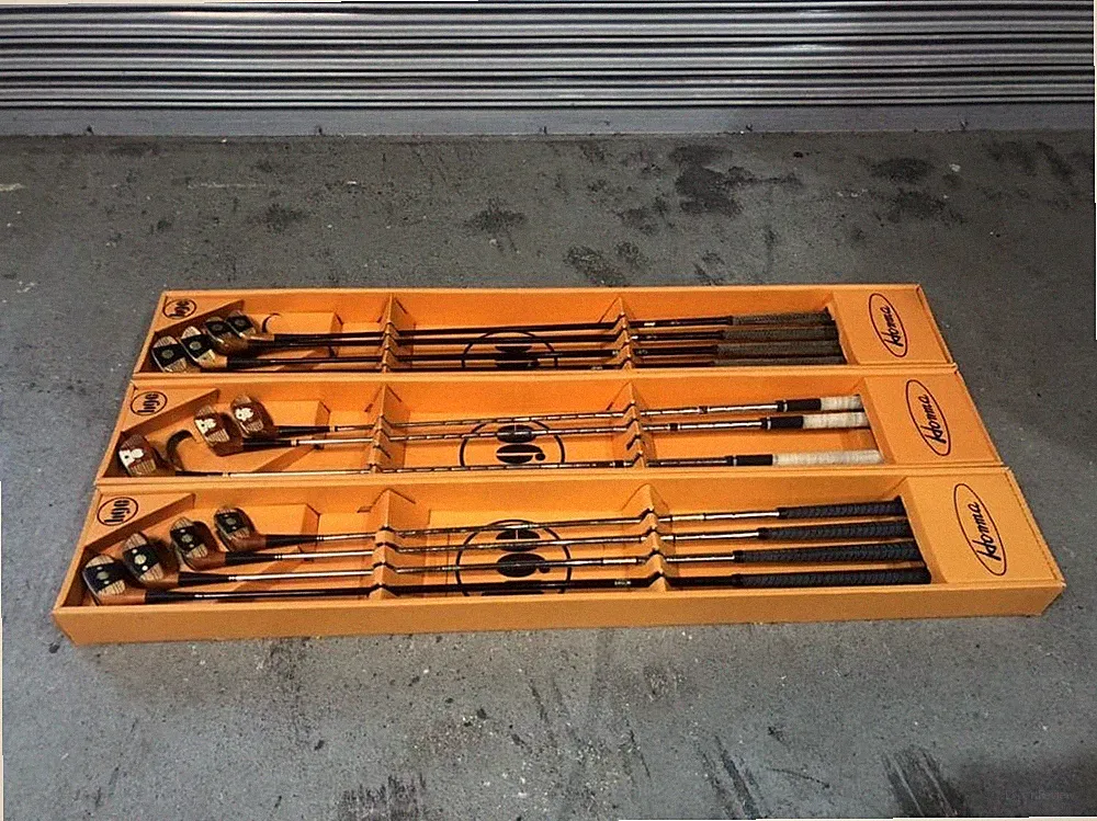 Vintage Persimmon Wood Golf Club Set 11 Clubs Retro Collection Rare Japan