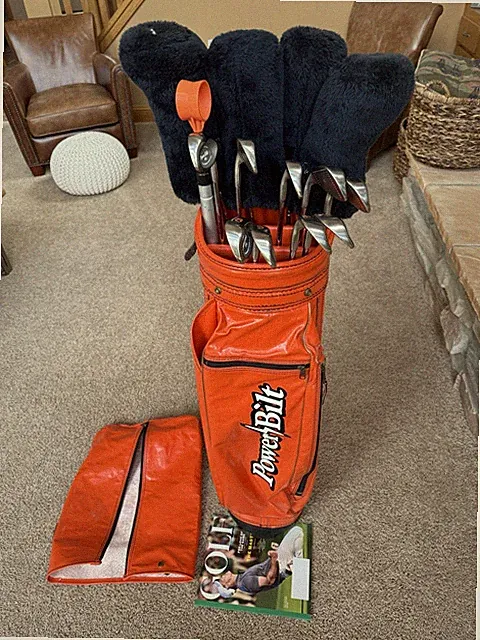 Vintage PowerBilt Golf Clubs and Bag