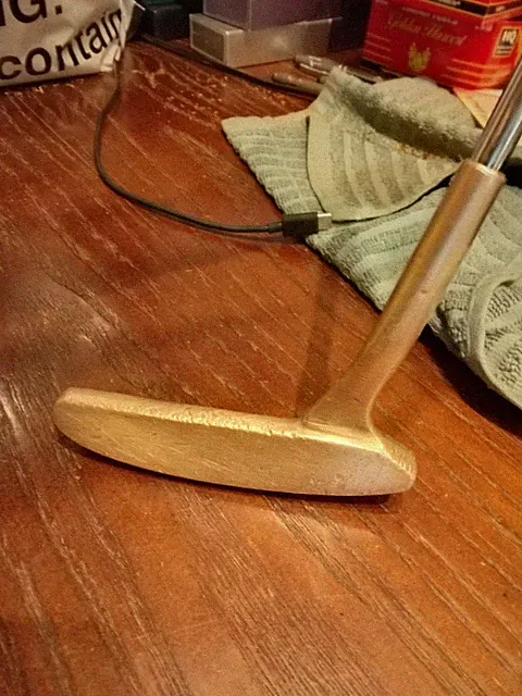 Vintage Ram 450 Blade Putter, Brass, Slight Offset,35 Inch, Right-handed, Look.
