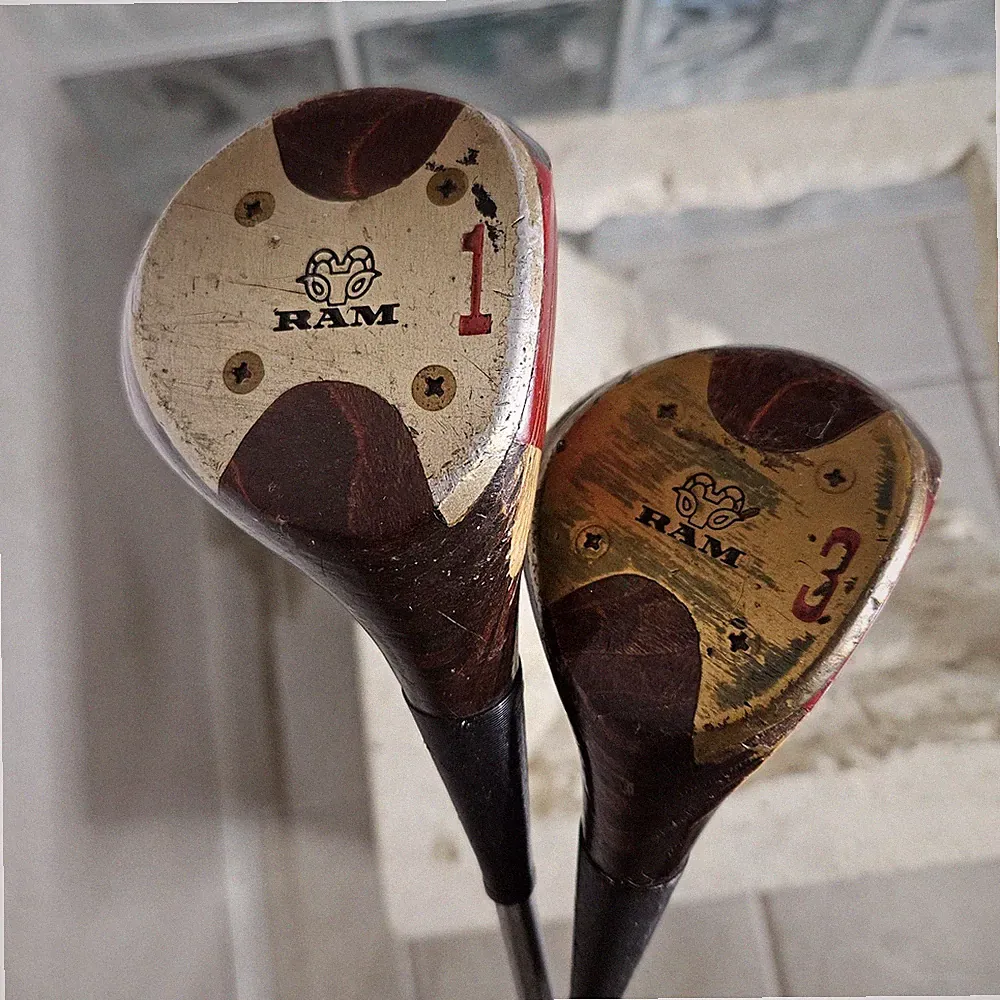 Vintage Ram Tour Model Golden Ram Wood Set