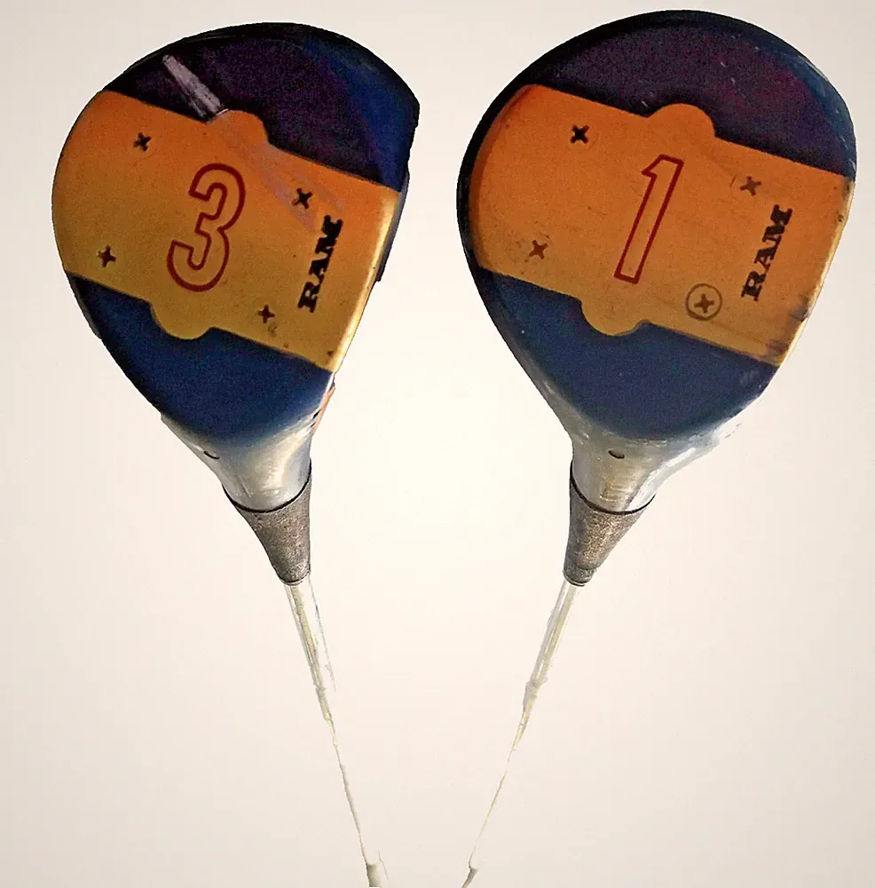 Vintage Ram RH 1 & 3 Fairway Woods 42”