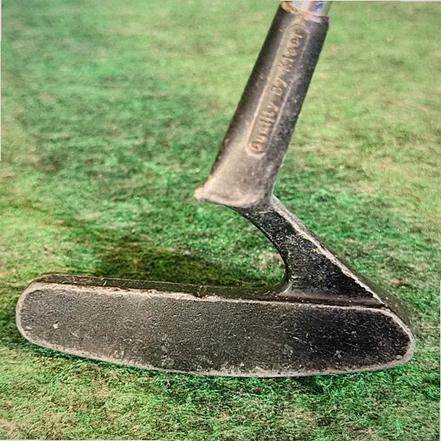 Vintage Sharp Line Putter Mens RH Blade Steel Black Lamkin Golf Club USA