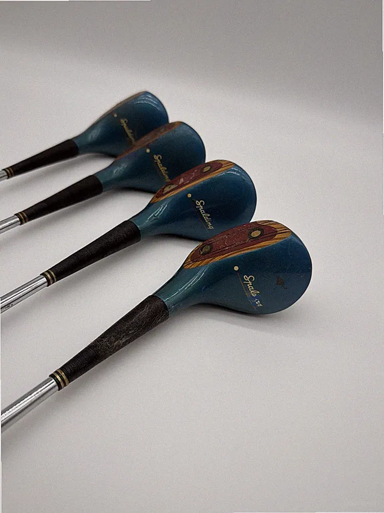vintage spalding golf clubs. 4,5,6,and 7 Woods. Used But In Good Shape For Age