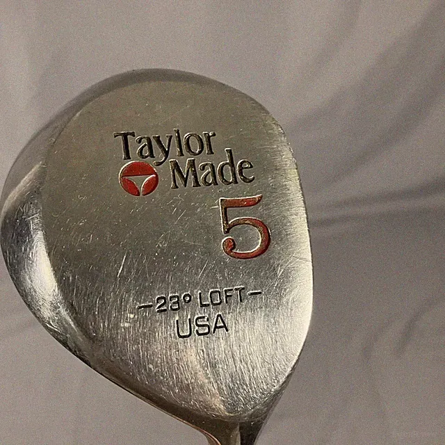 Vintage TaylorMade Pittsburgh Persimmon 5 Metalwood 23 Deg Loft Right Hand USA