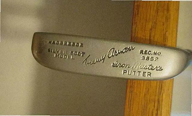 Vintage Tommy Armour Iron Master's Putter Rec # 3852 Reshaft Great Player