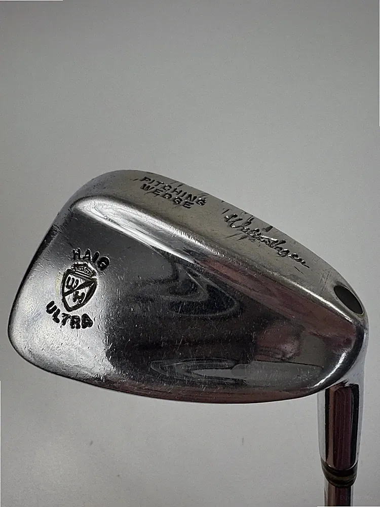 Vintage Walter Hagen Haig Ultra Pitching Wedge RH Steel Shaft Lamkin Grip 35”