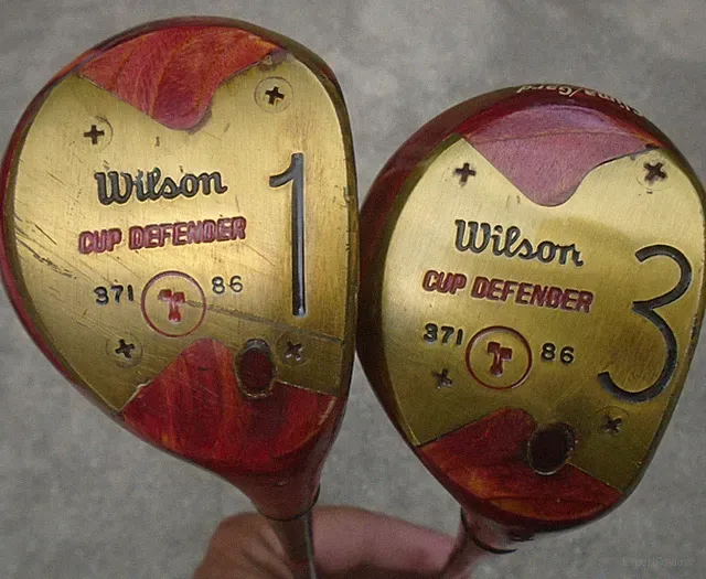 Vintage Wilson Cup Defender 1 & 3 Woods