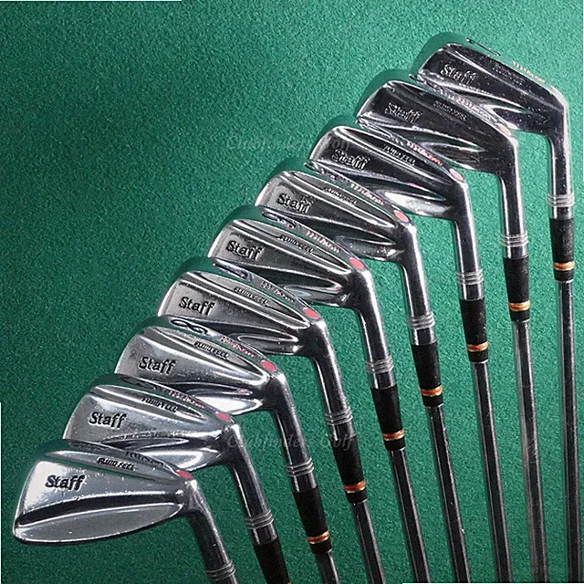 VINTAGE Wilson Staff Fluid Feel 1987 2-PW Iron Set TT Dynamic Steel Stiff