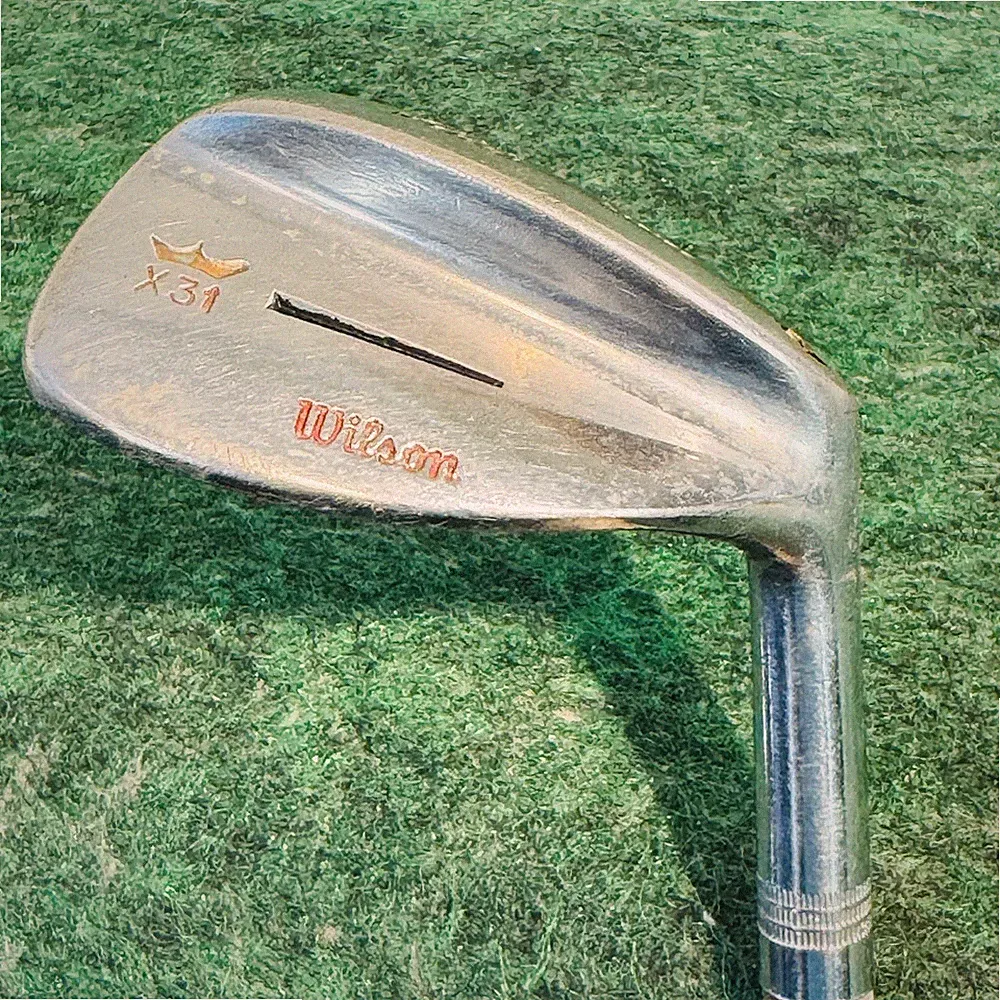 Vintage Wilson X-31 Sand Wedge Mens RH Steel Blade Golf Club Silver/Black USA