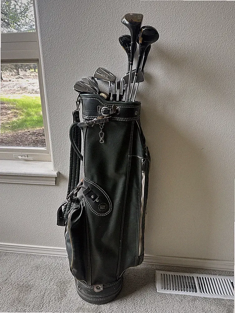 Vintage Wilson X31 Full 14 Golf Club Set 3-PW SW Putter Driver 1/2/3/4 Woods Bag