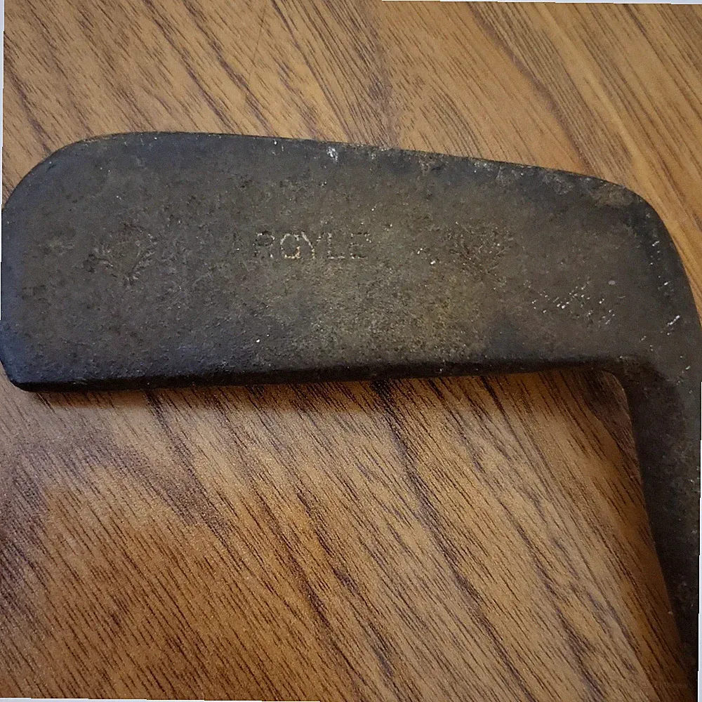 Vintage Wood Shaft Golf Club Approx. 35" Length Black Grip