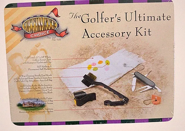 Vintage World Of Golf Ultimate Choice Golfers Ultimate Accessory Kit New Sealed