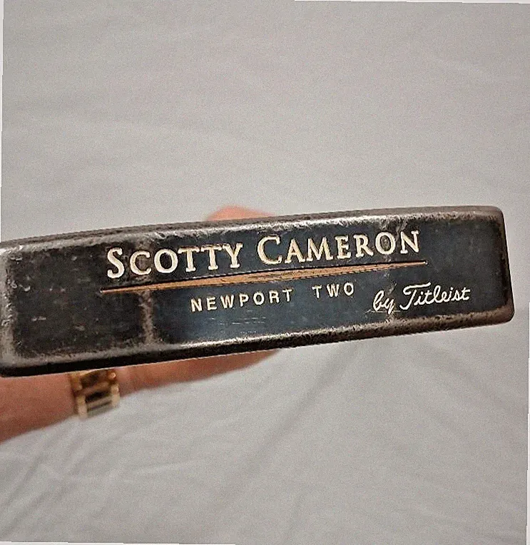 Vtg 1990s Scotty Cameron Newport Two Putter by Titleist Gun Blue Original Grip