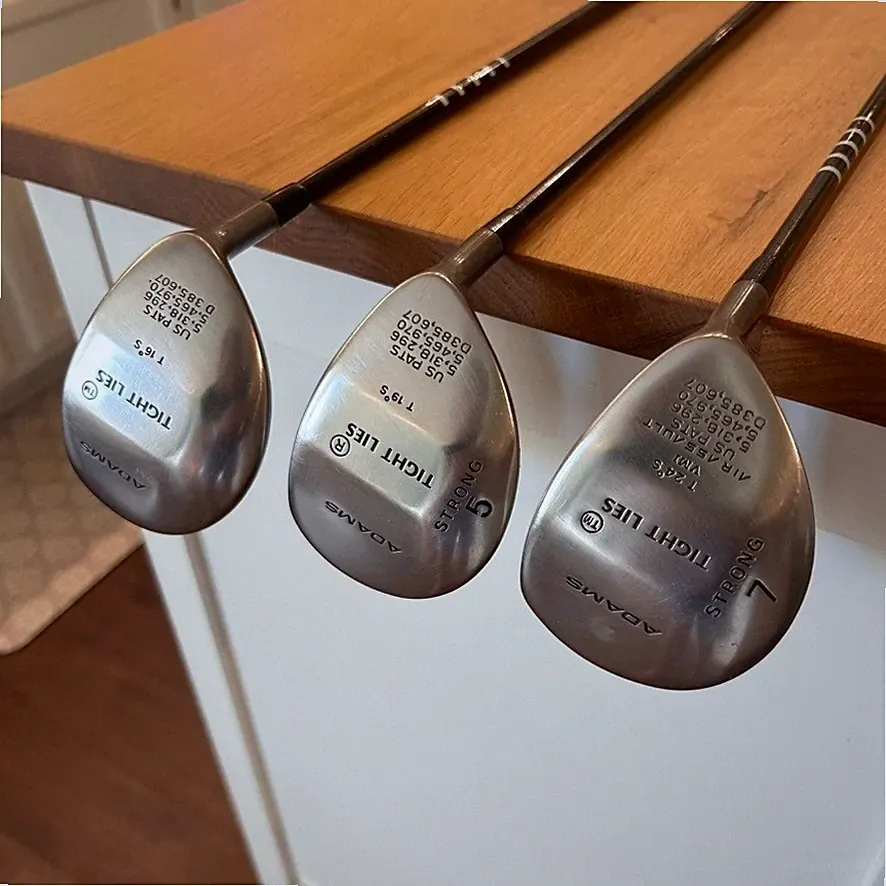 Vtg Adams Golf Tight Lies Fairway Wood Set 16 19 24 Strong 7 5 Graphite Mens RH