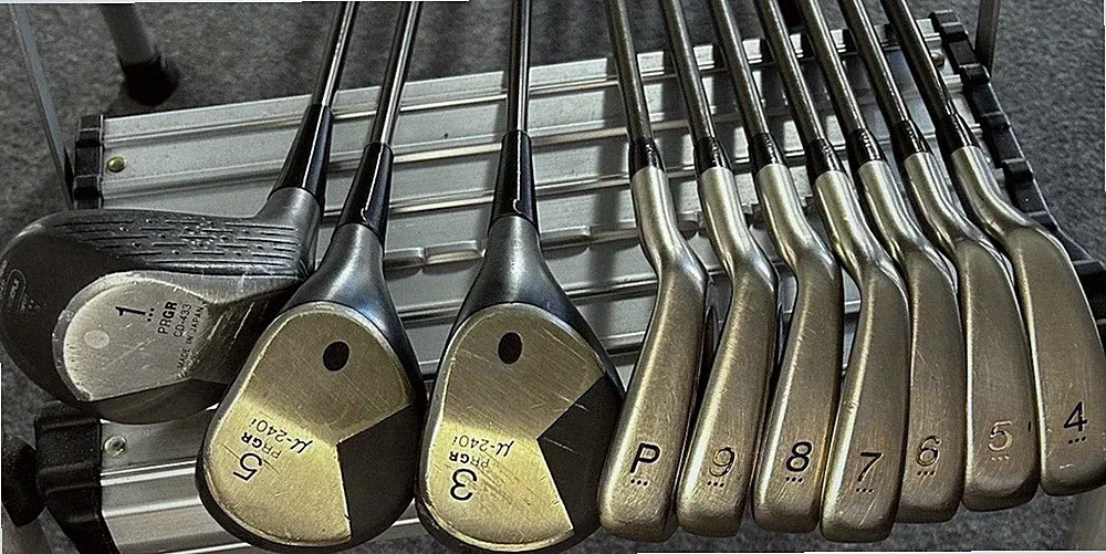 VTG Golf Clubs Japan Forged PRGR DATA 603 Carbon 10 pcs 4-9, P +3 Drivers (8/10)