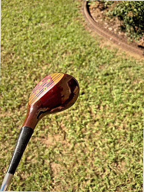 VTG Precision Golf Persimmon Head 5 Wood. Dynamic Stiff Shaft 40.5" Great Grip!