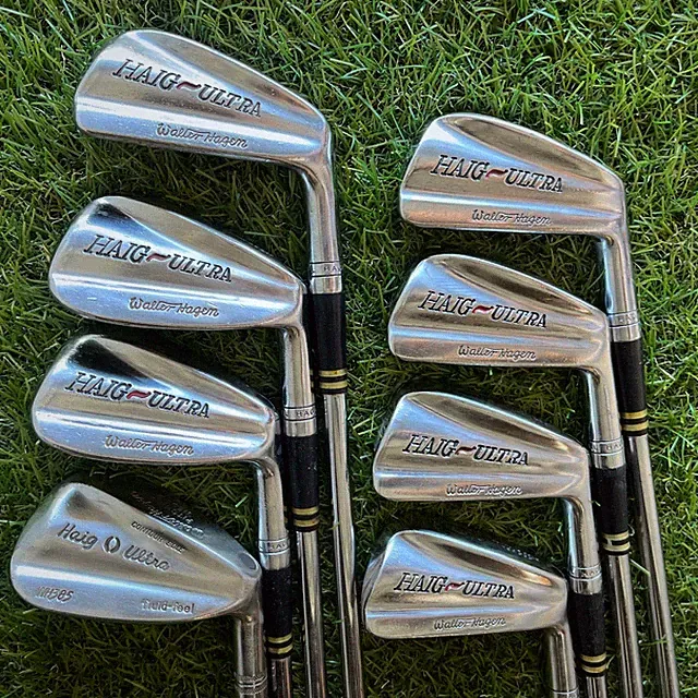 Walter Hagen Haig Ultra Contour Sole Irons 3-Pw Regular Flex Vintage Blades