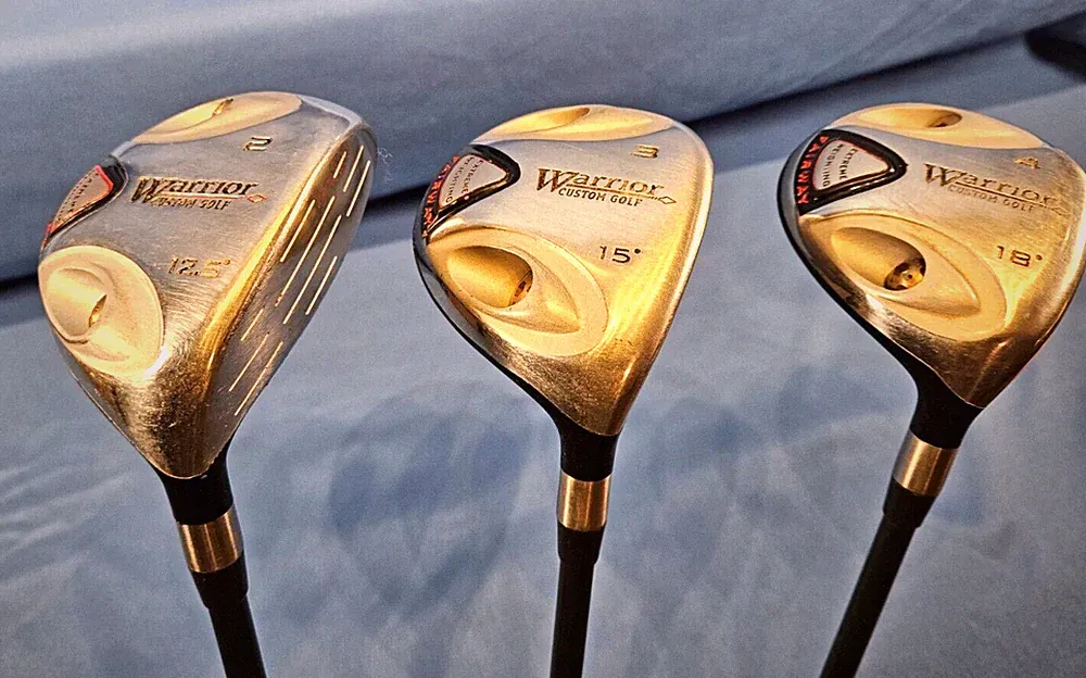 Warrior 2 (12.5°) 3 (15°) and 4 (18°) Fairway Woods Mens RH Graphite Golf Clubs