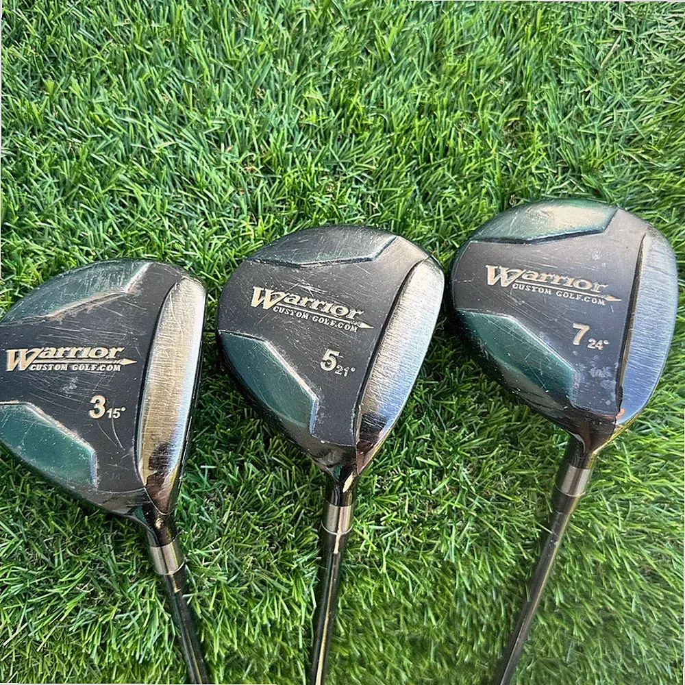 Warrior Custom Golf 3 5 7 Wood Set Long Drive Graphite RH 15° 21° 24°