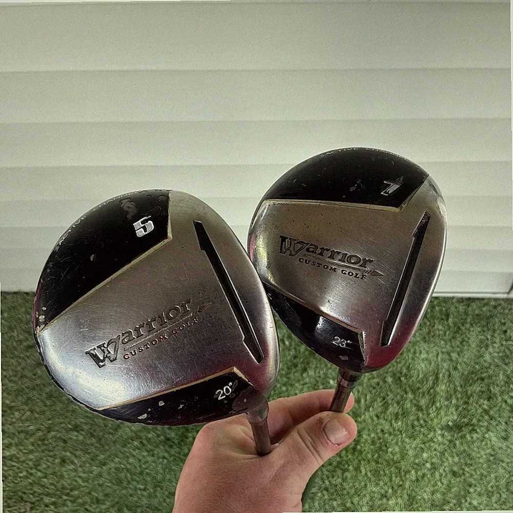 Warrior Custom Golf 5 & 7 Woods 20° 23° RH True Temper Used