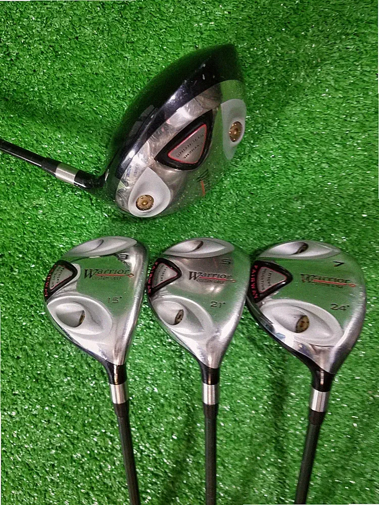 Warrior Golf Driver, 3, 5 and 7 Fairway Wood Set 9°, 15°, 21°, 24° RH Graphite