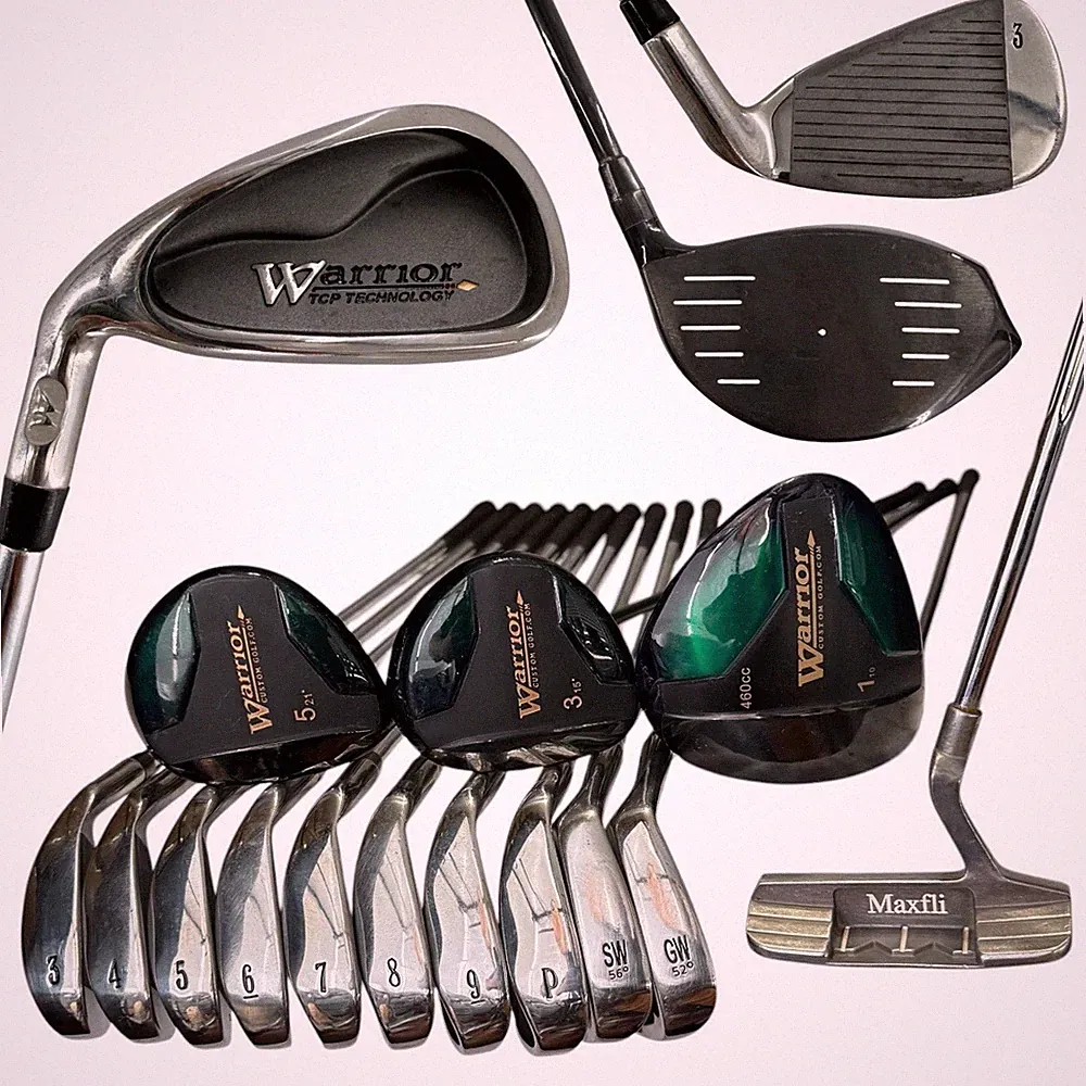 Warrior Maxfli Men’s LEFTY LH Golf Club Set Stiff Flex Graphite & Steel Shafts