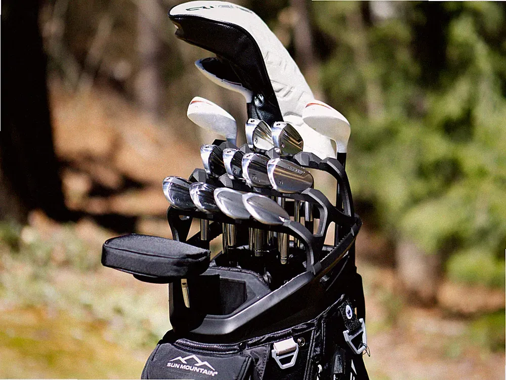 Wedge & Iron Club Organizer Rack - Sun Mountain C-130 14-Way Cart Golf Bag 2025