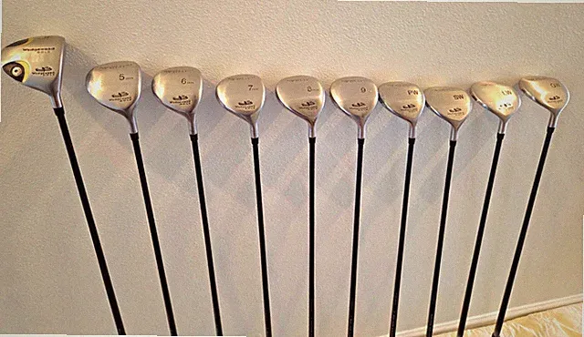 Wedgewood Golf Silver IR Series RH Graphite Senior Flex 9pc Iron/FW Set