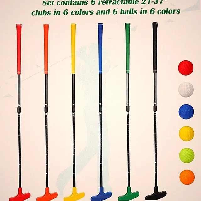 Wettarn 6 Set Golf Putters for Men and Women Two Way Mini Golf Putter Y