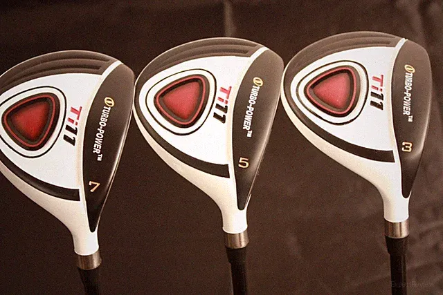 WHITE MENS FAIRWAY 3 5 7 STIFF FLEX GOLF CLUBS WOOD SET