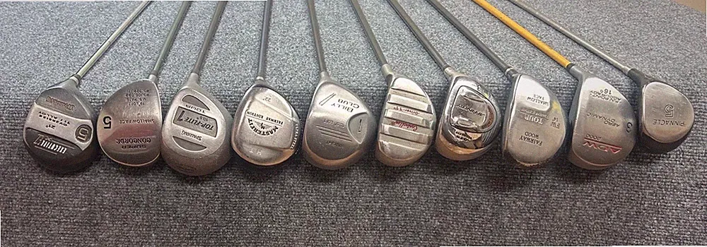 Wholesale Lot of 10 Golf Clubs - Assorted Fairway Woods & Hybrids