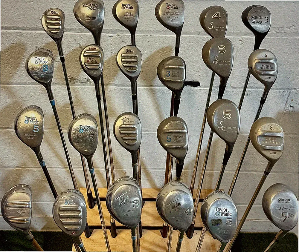 Wholesale Lot of 40 Golf Clubs - Assorted Fairway Woods