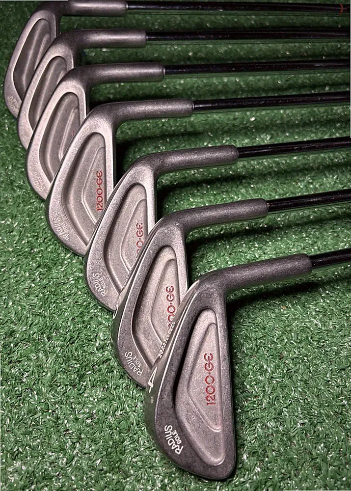 Wilson 1200 GE Iron Set (4-PW) Excellent Lamkin Perma Wrap Grips, Ready to Play!