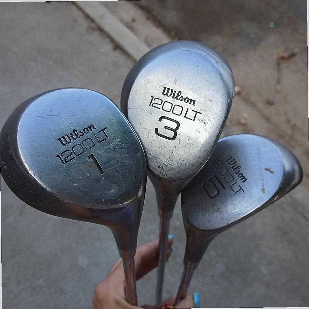 Wilson 1200 LT 1, 3 & 5 Woods Golf Club Set LOT Regular Flex Steel Shaft RH