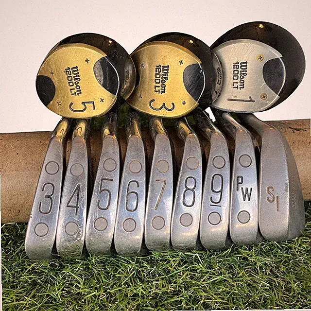 Wilson 1200 LT Complete Vintage Mens Golf Club Set Regular Flex Right Handed