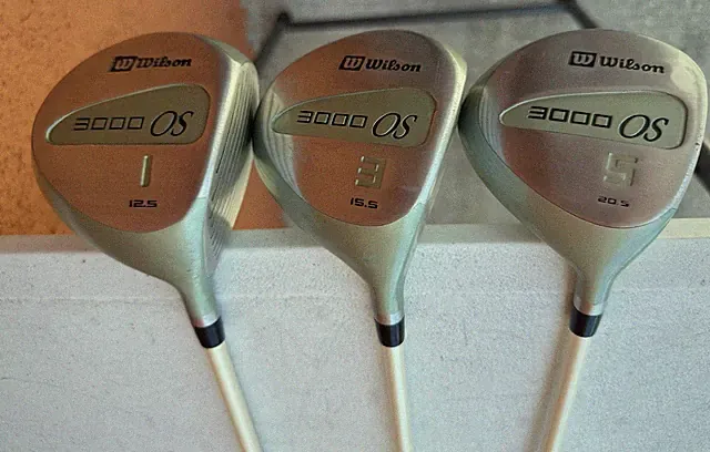 WILSON 3000 OS lot set. Driver, 3 Wood and 5 Wood. Graphite Women's Flex. RH
