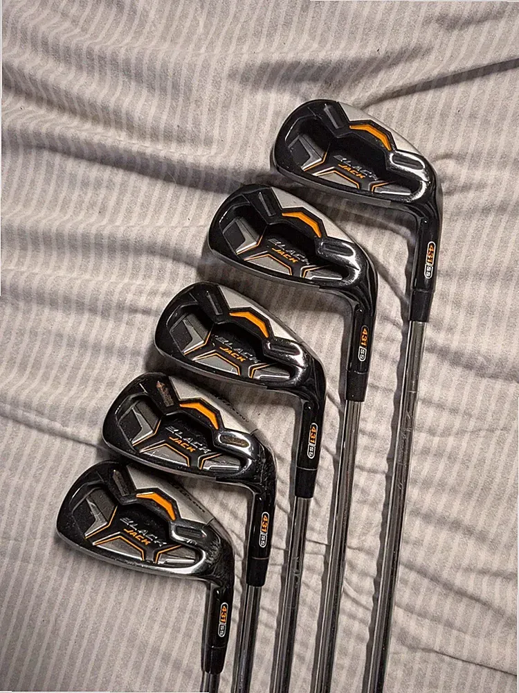 Wilson Black Jack Iron Set 6-PW SW [Missing 7i] RH Steel Shaft Uniflex Excellent