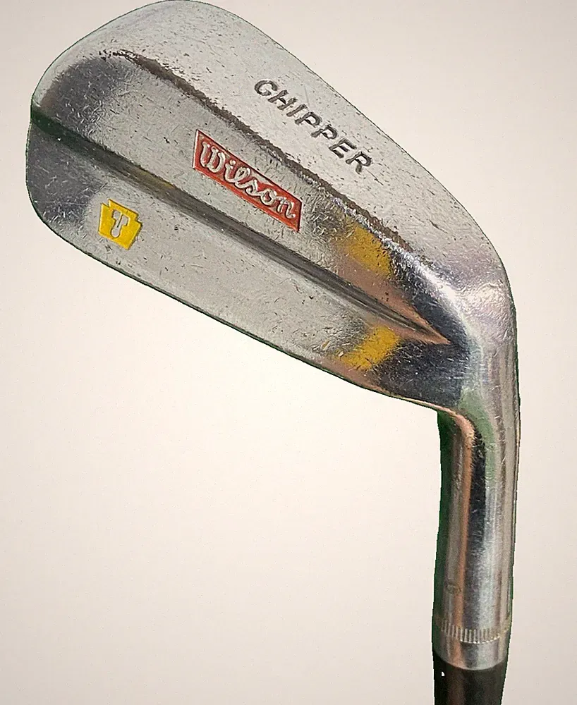 Wilson Chipper 1954 RH Speed Flo Steel Shaft 35 Inches Good Vintage Leather Grip
