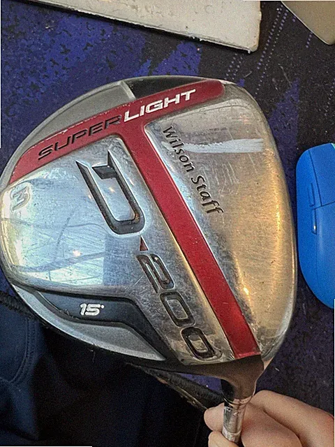 Wilson D200 3 Fairway Wood 15* UST Mamiya Elements Chrome 49FS Stiff Mens RH