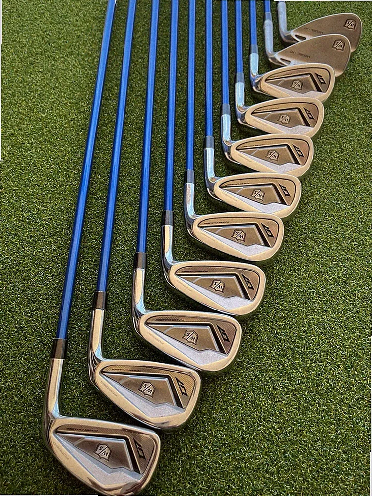Wilson D7 Forged Iron set 3-Pw-Gw 56,60 High Toe Wedge. RH Reg Flex Graphite 2up