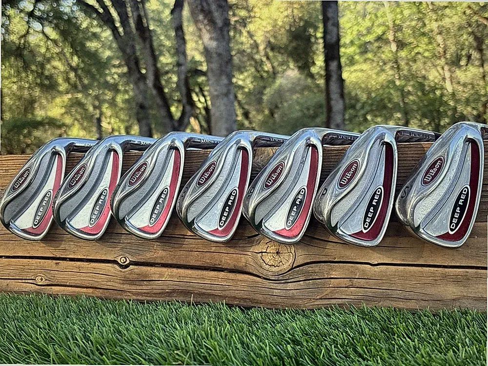Wilson Deep Red Iron Set 5-PW-SW RH Regular Flex True Temper Steel EUC