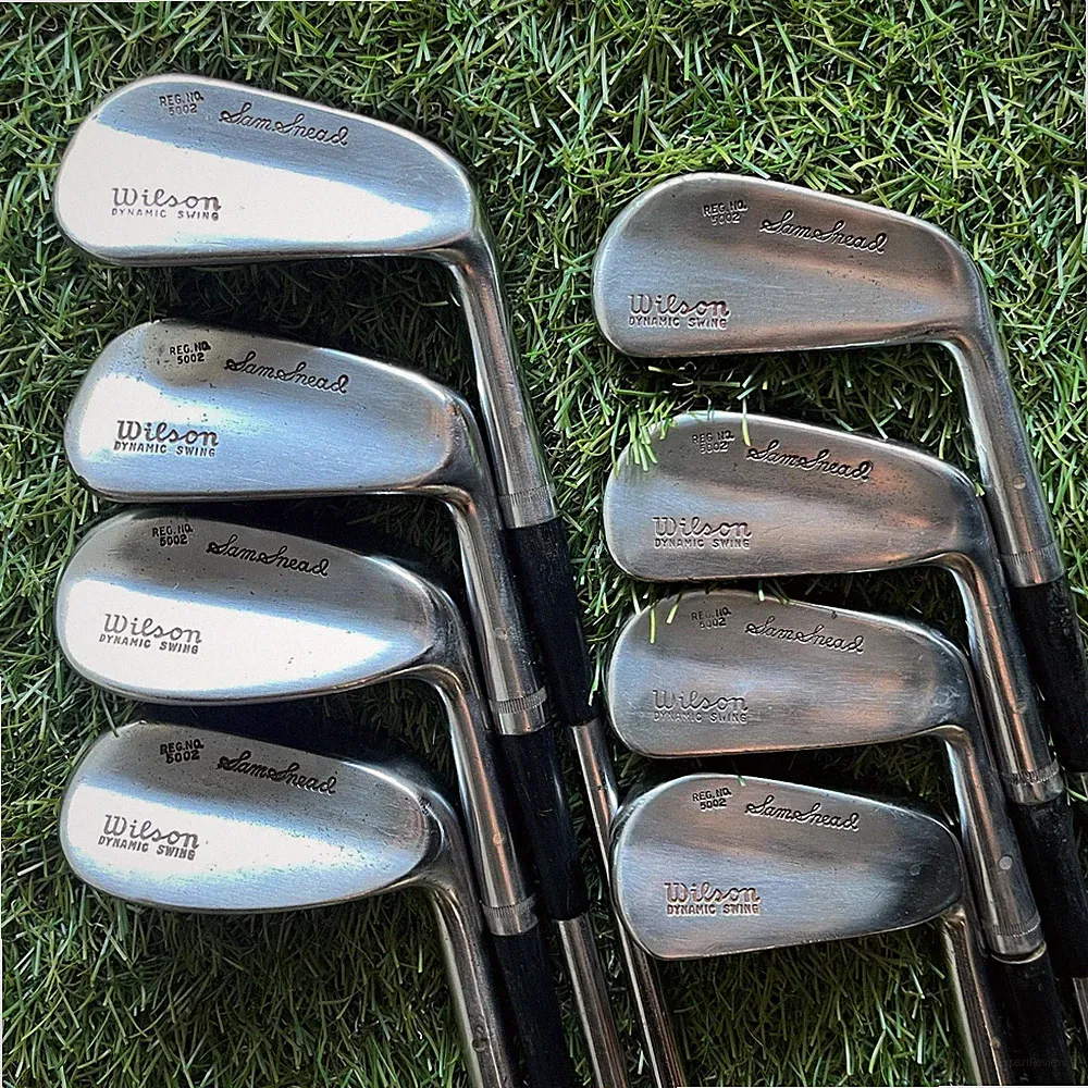 Wilson Dynamic Swing Sam Snead Iron Set 2-9 Reg. 5002 Right Steel Antique
