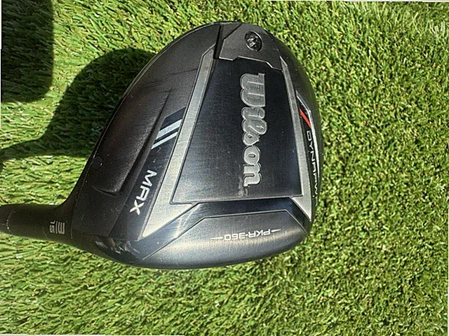 WILSON DYNAPOWER MAX 15° 3 WOOD US LINQ M40X RED 5f4 STIFF FLEX NEAR MINT