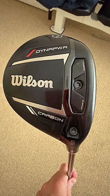 Wilson DYNAPWR Carbon 18* 5 Wood Fujikura Vista Pro 65 Stiff With Matching Cover