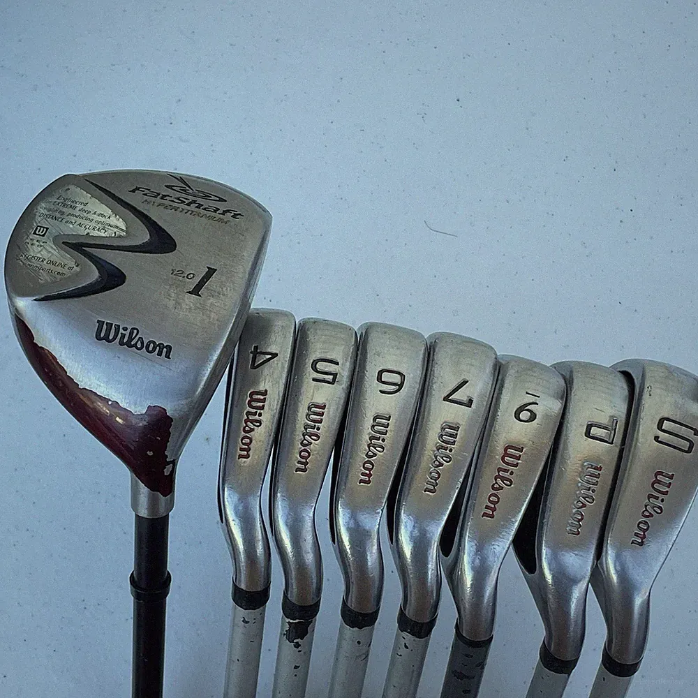 Wilson Fat Shaft Driver + Iron Set 3-7 9-PW-SW With Regular Graphite Shafts