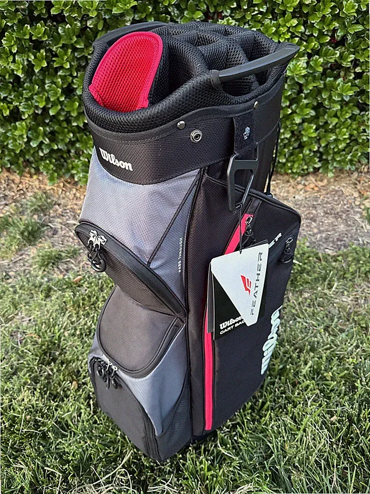 Wilson Feather Golf Cart Bag 14 Way - 9 Pocket Black