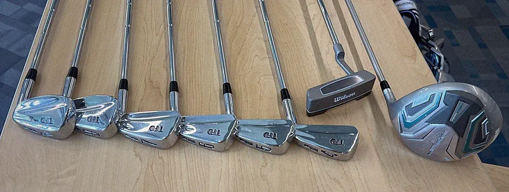 Wilson Golf Club Set: TFD Irons(4-7,9,PW) Profile HL 14.0 High Launch; w/ Putter