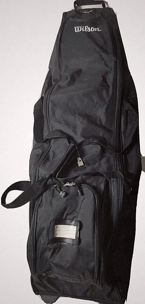 Wilson Golf Club Travel Bag With Wheels Black Rolling