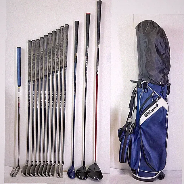 Wilson Golf Club Wood Iron Set with Caddy Bag Men's