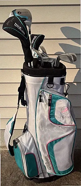 Wilson Hope Breast Cancer Complete Golf Set 10 Clubs + Bag Steel Shaft Ladies RH